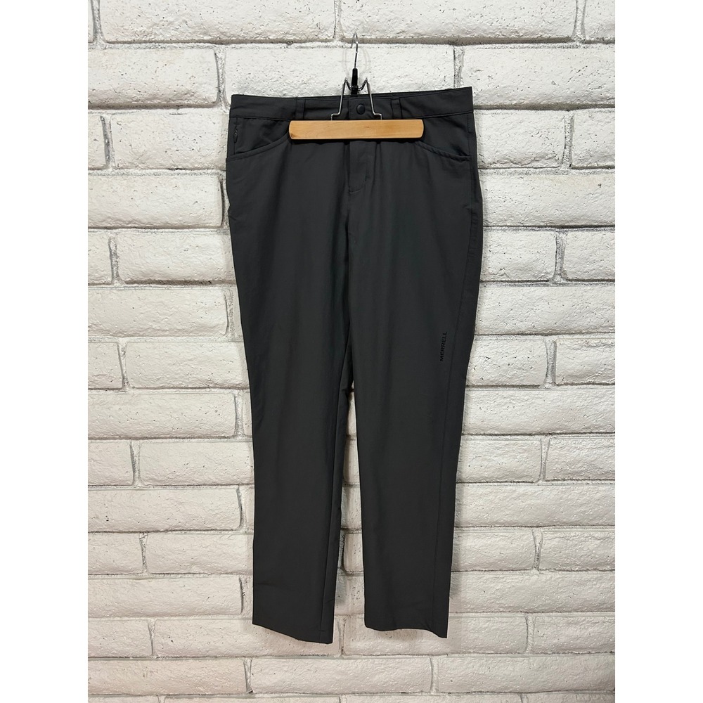 Merrell Womens Hiking Pants Charcoal Gray Straight Leg Outdoor Active Trousers 6
